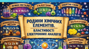 Презентація "Родини хімічних елементів. Властивості електронних аналогів"