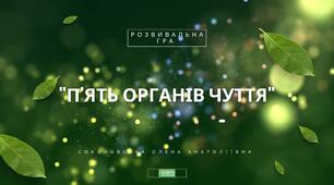 Розвивальна гра "П'ять органів чуття".