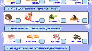 Діагностична робота з ЯДС на тему "Зима" 1 клас (за Бібік)