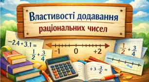 Властивості додавання раціональних чисел