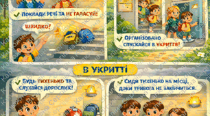 Інформаційний плакат "Як діяти під час повітряної тривоги"