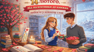 14 лютого: від валентинки до книжки — з любов'ю у кожному слові. Презентація DOCX з наголосами — редагуйте під свої потреби