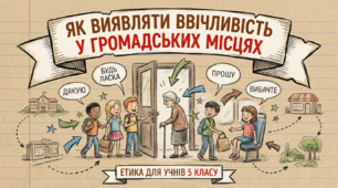 Презентація на тему "Як виявляти ввічливість у громадських місцях"