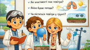 Які властивості має повітря. Якою буває погода. Чи міститься повітря у ґрунті