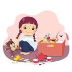 440+ Tidy Toys Stock Illustrations, Royalty-Free Vector Graphics & Clip Art - iStock | Clean up toys, Kid cleaning, Pack up toys