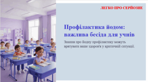 Профілактика йодом: важлива бесіда для учнів. ЛЕГКО ПРО СЕРЙОЗНЕ