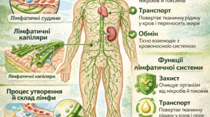 Матеріал до уроку "Лімфатична система: її будова та функції. Лімфа та її склад