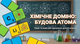 Доміно "Будова атома"