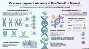 Матеріал до уроку "Комбінативна та мутаційна мінливість.Мутації