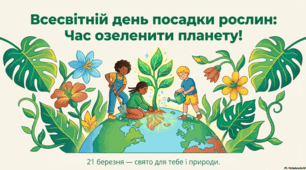 21 березня Всесвітній день посадки рослин: місія та шляхи озеленення планети