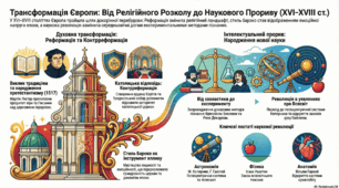 Реформація в Європі. Контрреформація в Європі. Культура бароко. Народження нових європейських наук.