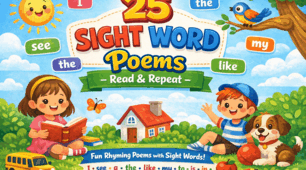 Англійська мова | 25 Sight Word Poems - Read & Repeat