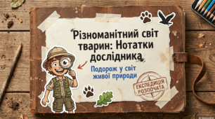 Різноманітний світ тварин  ЯДС НУШ