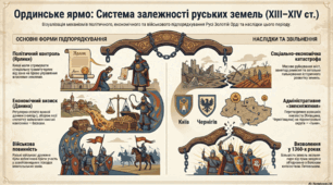 залежність руських князівств від монгольської імперії (золотої орди).