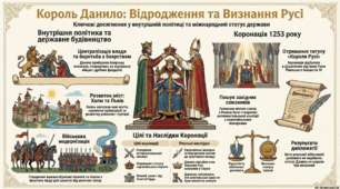 Коронація Данила. Внутрішня політика Данила Романовича.