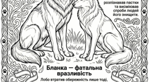 "Лобо". Інфографіка-розмальовка до вивчення твору