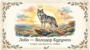 Інклюзія. 5 клас НУШ. Е.Сетон-Томпсон. «Лобо». Образи тварин. (презентація + картка-завдання  для роботи з учнями з ООП)
