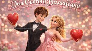 Плакат до дня закоханих (День святого Валентина) 8 арк (76 x 50.7 см)