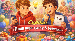 Сценка: “План порятунку 8 Березня”
