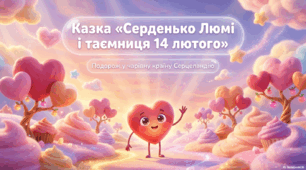 Казка "Серденько Люмі і таємниця 14 лютого". Презентація до Дня закоханих - 14 лютого.