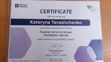  Teacher Activity Group Facilitator Course