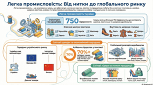 Легка промисловість (виробництво одягу та взуття) + робочий аркуш