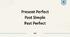 Present Perfect  Past Simple Past Perfect