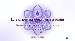 Електронна оболонка атомів.
