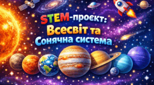 STEM-проєкт "Всесвіт та сонячна система" 4 клас.
