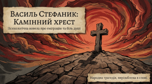 Василь Стефаник. Життя і творчість. Новаторство письменника. «Камінний хрест» – психологічне розкриття теми еміграції. Історична основа твору. Сюжетно-композиційні особливості. Трагічна подія – композиційний центр новел Стефаника.