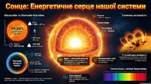 Фізичні характеристики Сонця. Будова Сонця та джерела його енергії.