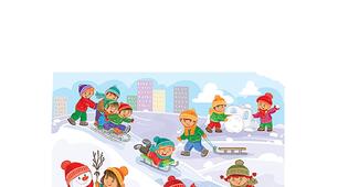 Розучування лічилок про лютий