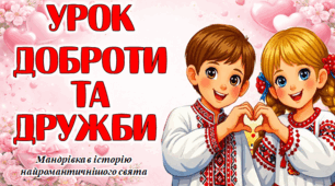 Анімована інформаційно-ігрова презентація до Дня святого Валентина "Урок доброти та дружби".