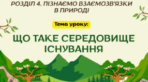 Презентація "Що таке середовище існування"