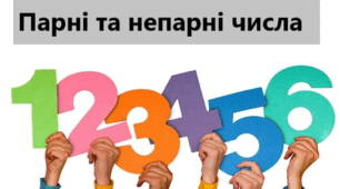 Поняття «пара». Парні та непарні числа.
