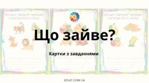 Дидактична гра з логіко-математичного розвитку "Що зайве?"