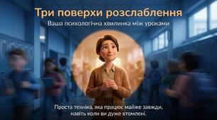 "Три поверхи розслаблення" психологічна хвилинка для педагогів