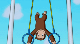 Curious George Does Gymnastics | Curious George | Cartoon Worksheet.