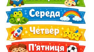 Дидактичний матеріал " Дні тижня"