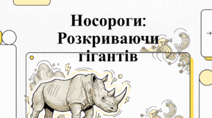Носороги: розкриваючи гігантів