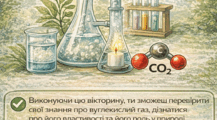 Конспект уроку "Вуглекислий газ. Інструктаж з БЖД. Досліджуємо вуглекислий газ. Навчальне дослідження №6.
