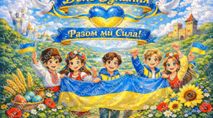 💙 Плакат «День Єднання. Разом ми Сила!»+бонус пісня "Одним Кодом"