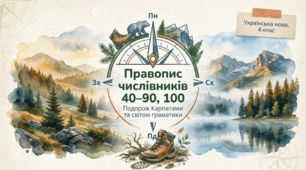 Правопис числівників 40 – 90, 100.