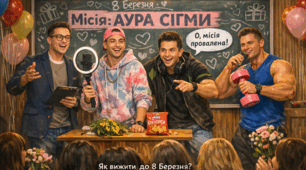 Сценка «Курс виживання 8-го березня Місія Аура Сігми»