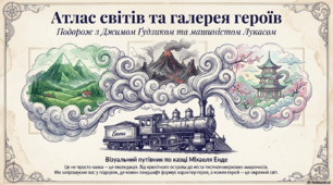 Інфографіка + Атлас світів та галерея героїв М.Енде