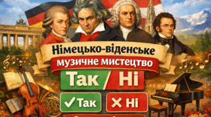 "Німецько-віденське музичне мистецтво" 6 клас. НУШ. (так/ні)