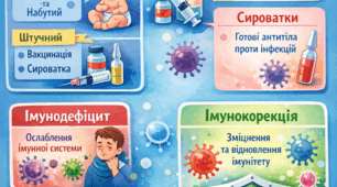 Імунітет та його види. Поняття про вакцини та сироватки. Поняття про імунодефіцит, імунотерапію та імунокорекцію