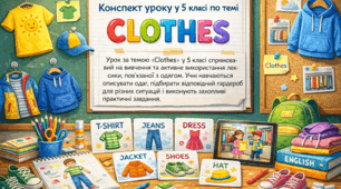 Конспект уроку у 5 класі по темі «Сlothes»