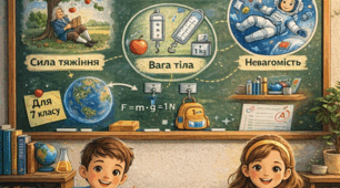 Сила тяжіння. Вага тіла. Невагомість