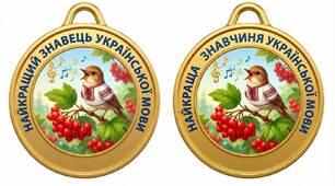 День рідної мови. Медалі «Найкращий знавець української мови» (для хлопчиків та дівчаток).